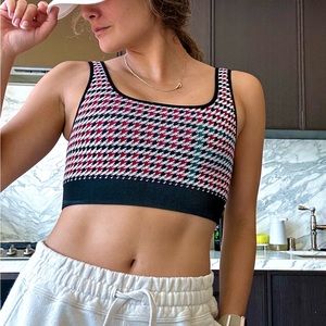 Houndstooth Crop Top